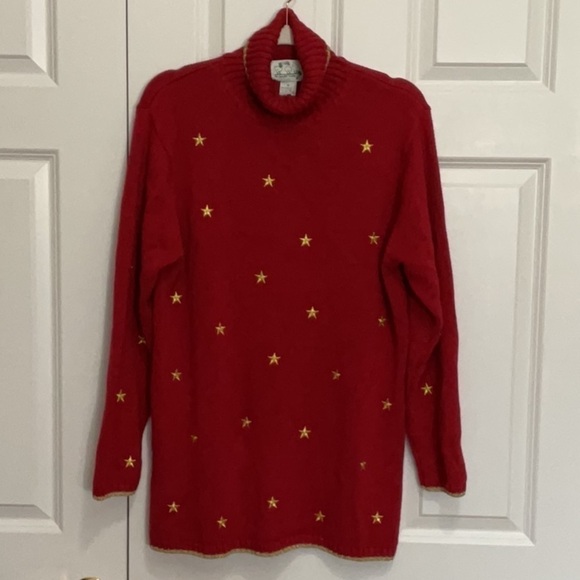 Vintage Quacker Factory Turtleneck Sweater - Picture 1 of 10